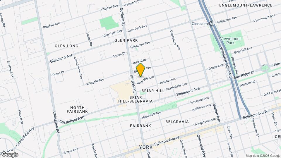 1110 Briar Hill Ave Map and Location Details