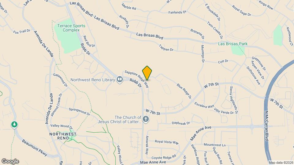 2266 Sapphire Ridge Way Map and Location Details