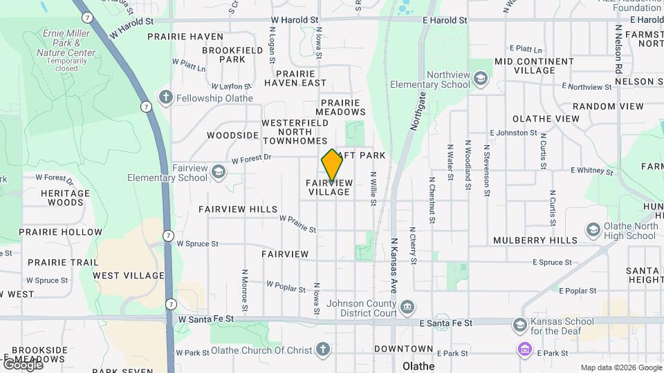 615 N Pine St Map and Location Details