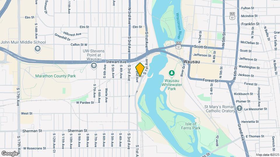 544 S 1st Ave Map and Location Details