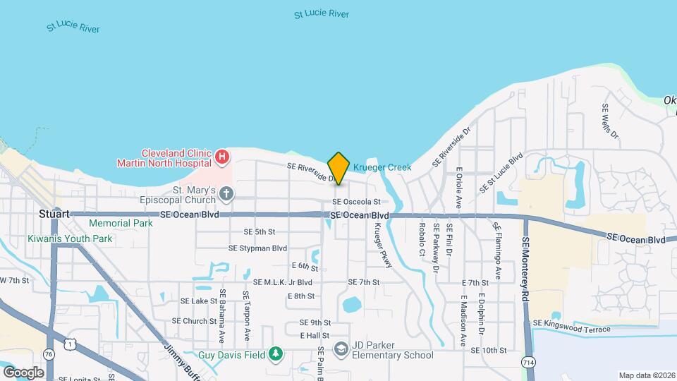 217 Coconut Ave Map and Location Details