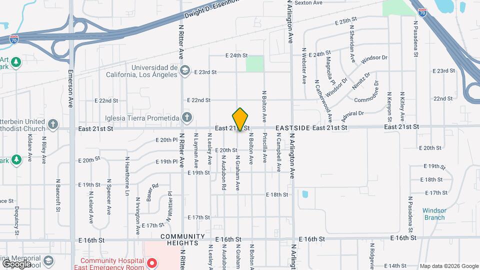 2035 N Graham Ave Map and Location Details