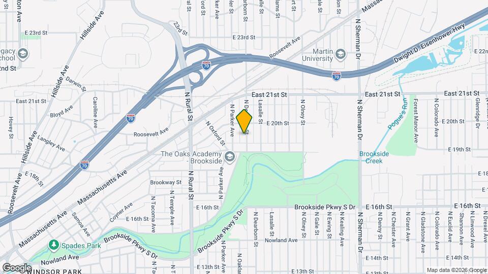 New Listing! 3BR/1BA home in North Brookside Park Map and Location Details