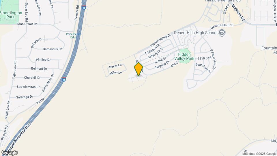 3665 S Sochi Ln Map and Location Details