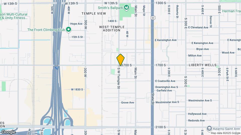 1709 S W Temple St Map and Location Details
