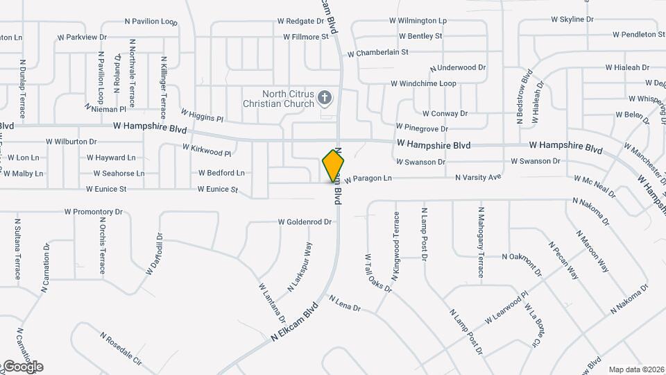 2652 W Paragon Ln Map and Location Details