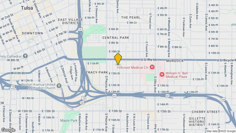 1128 S Quincy Ave, Unit Triplex Map and Location Details