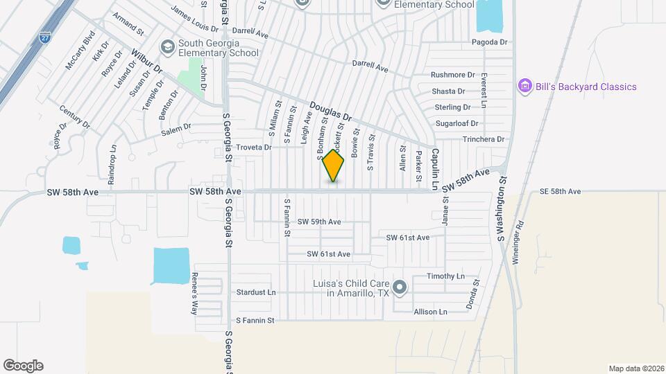 5142 S Crockett St Map and Location Details