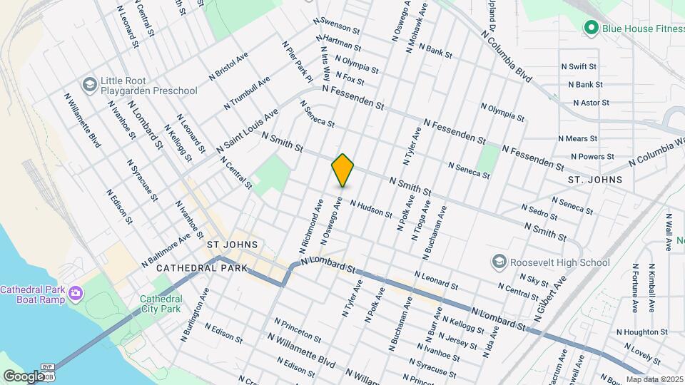 9020 N Oswego Ave Map and Location Details