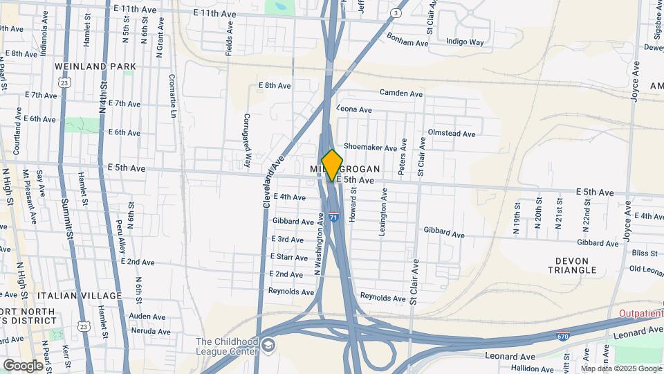 1538 Argus Rd Map and Location Details