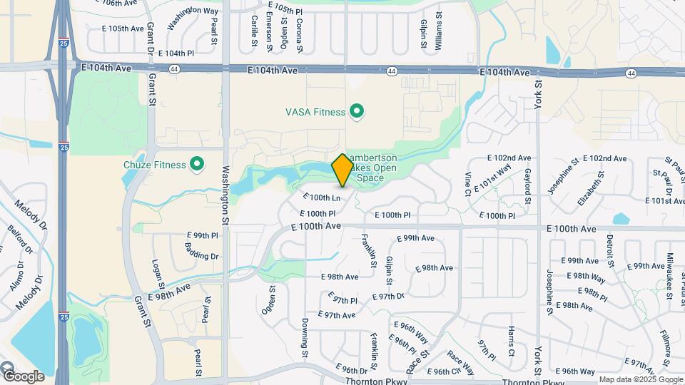 1395 E 100th Ln Map and Location Details