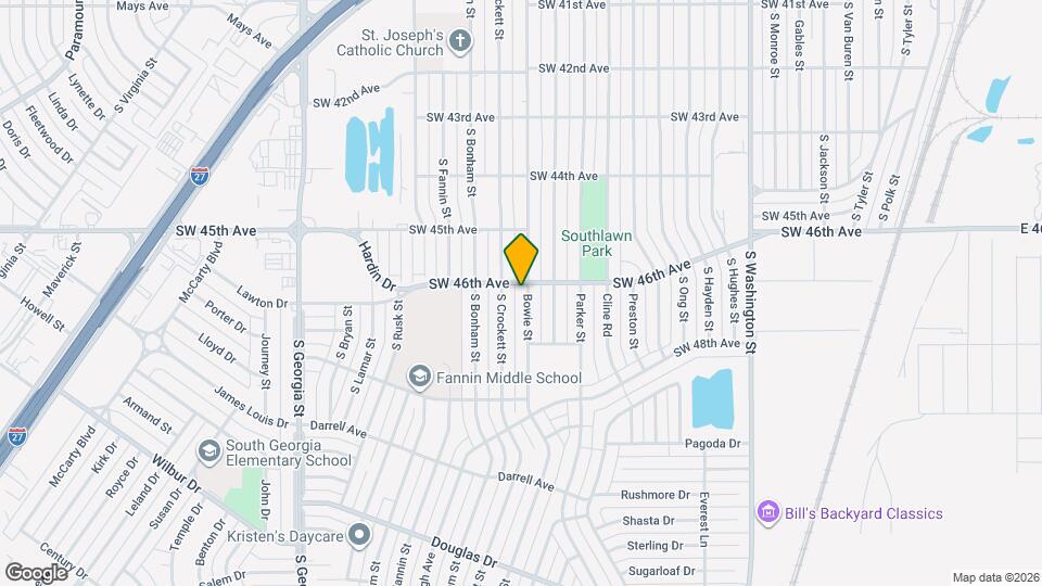 4602 S Bowie St Map and Location Details