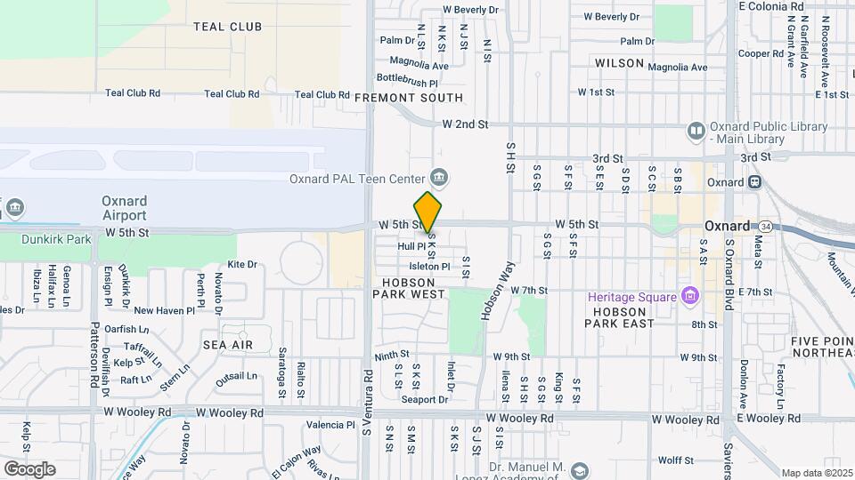 531 S K St Map and Location Details