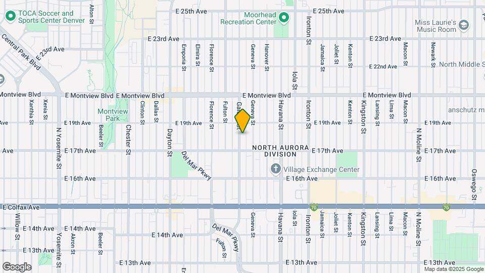 1746 Galena St Mapa y Detalles de la Ubicación