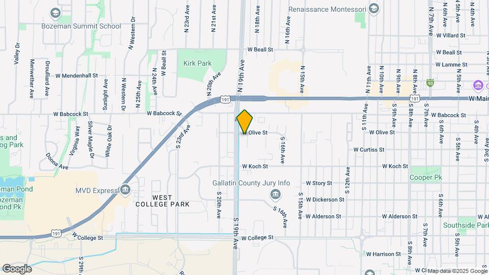 1810 W Olive St Map and Location Details