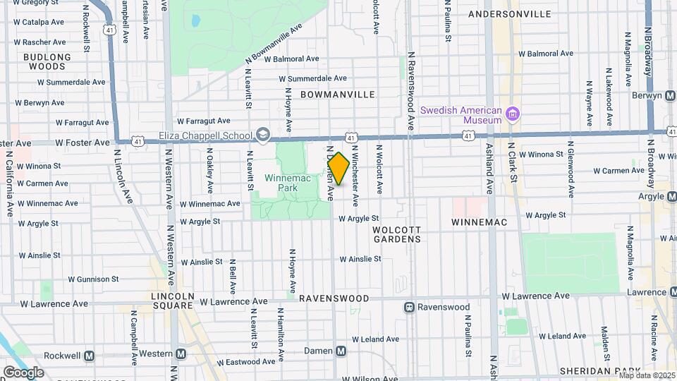 5043 N Damen Ave, Unit GE Map and Location Details