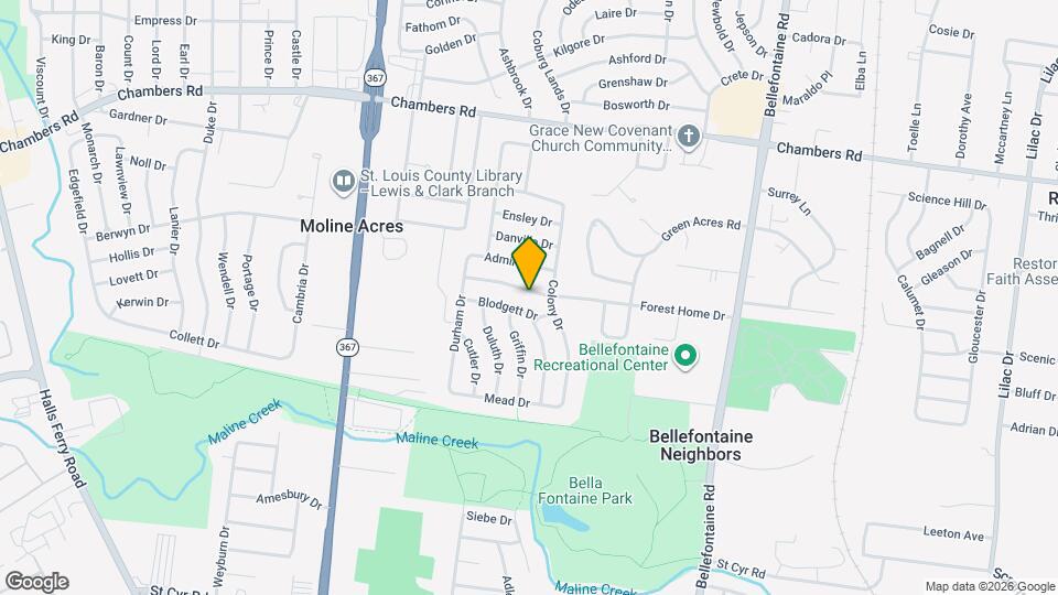 1214 Forest Home Dr Map and Location Details