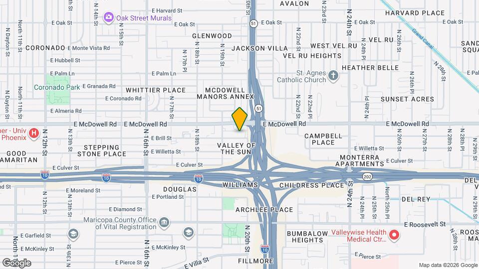 1934 E Brill St Map and Location Details