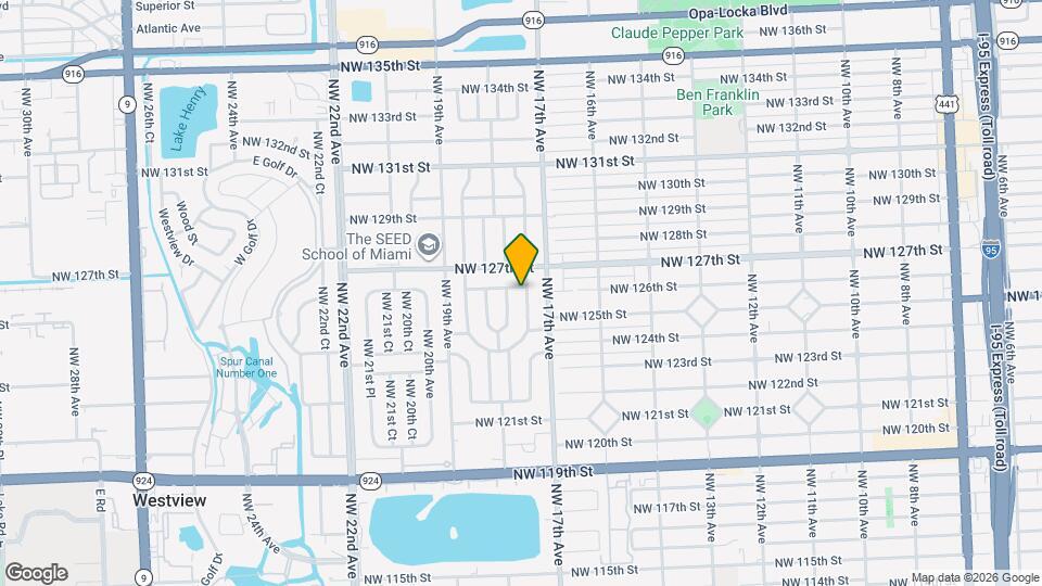 1740 NW 126th St Map and Location Details