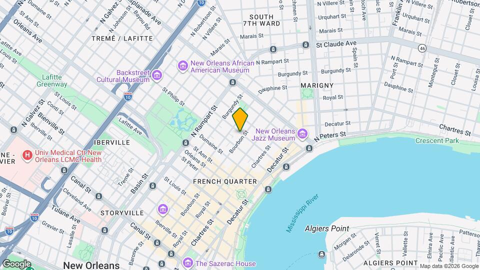 822 Ursulines Ave, Unit A Map and Location Details