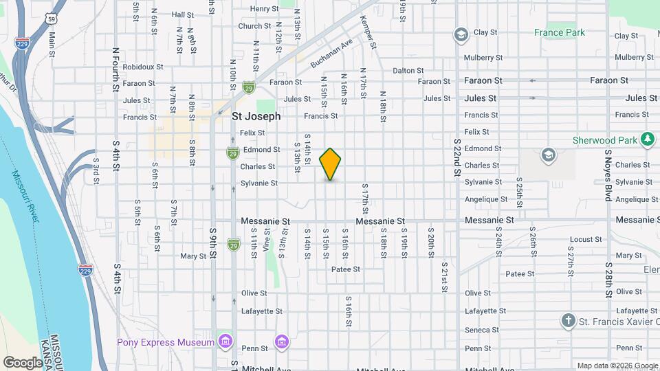 401 S 15th St Map and Location Details