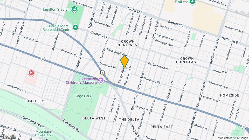 58 Rosslyn Ave N Map and Location Details