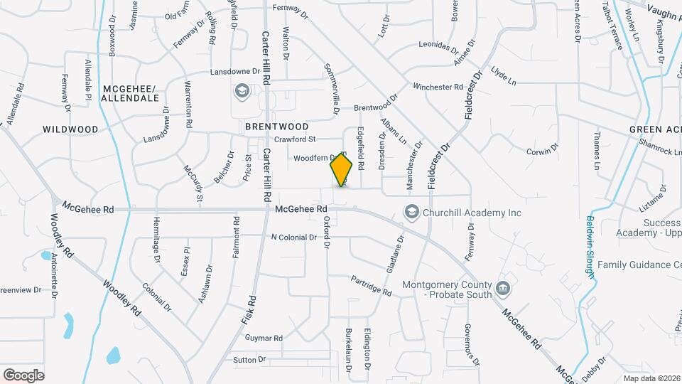 3580 Foxhall Dr Map and Location Details