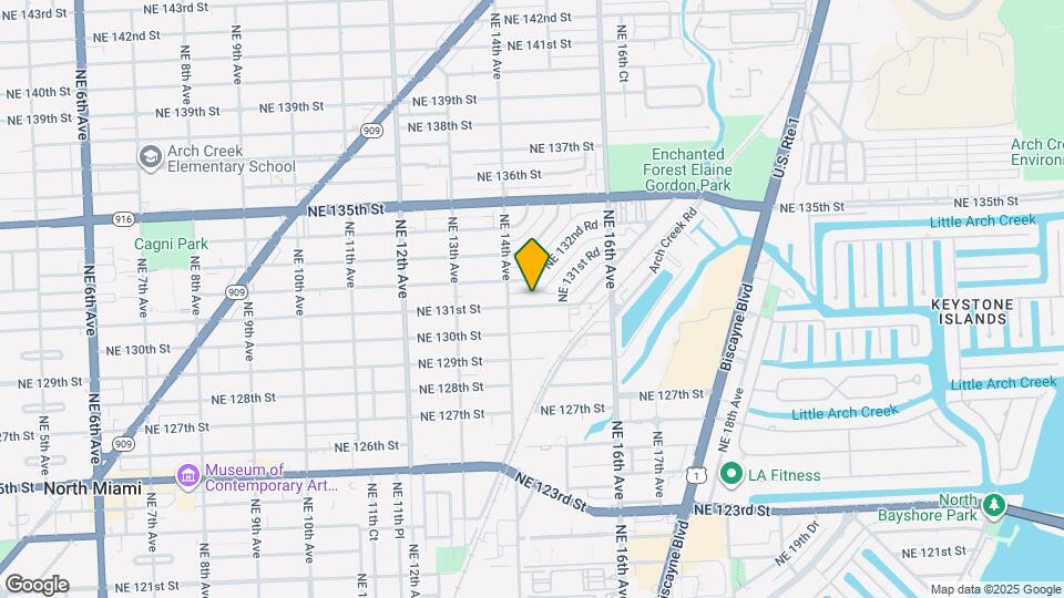 1449 NE 131st St Map and Location Details