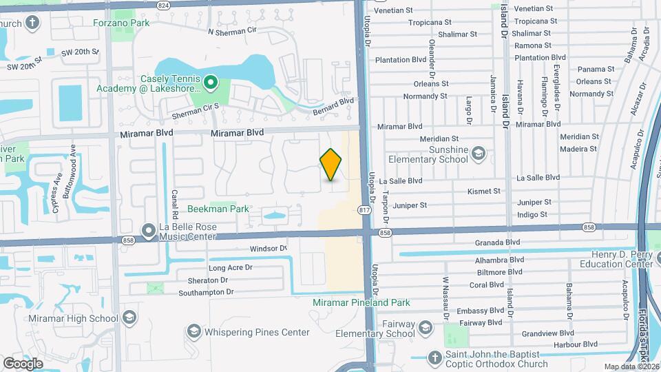 2844 SW 81st Terrace Mapa y Detalles de la Ubicación