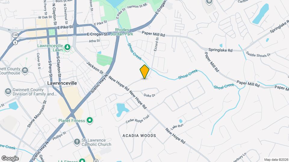 59 Ezzard St, Unit Lawrenceville Duplex Map and Location Details
