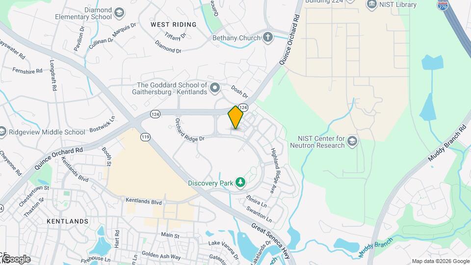 402 Orchard Ridge Dr Mapa y Detalles de la Ubicación