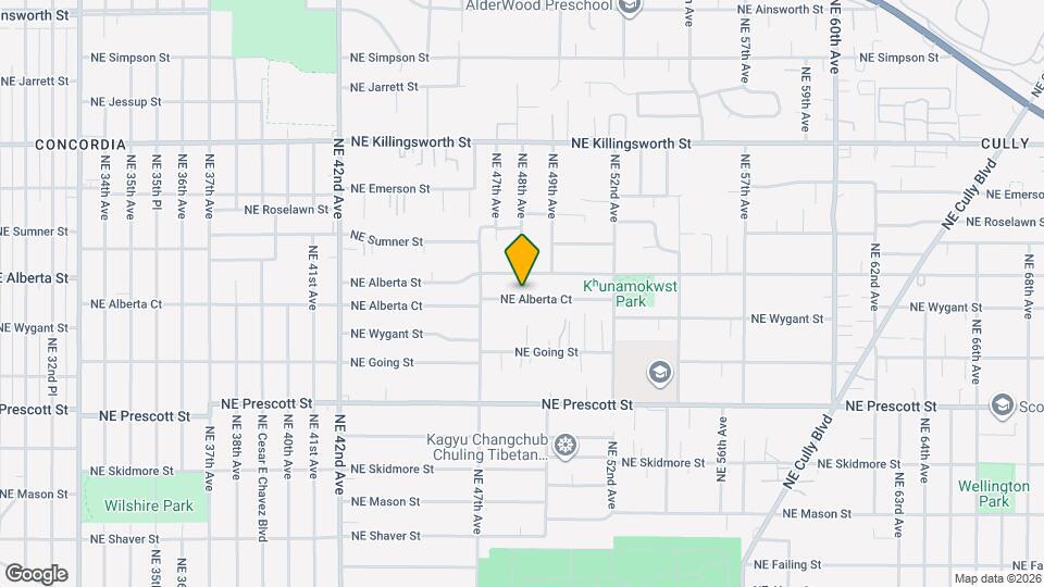 4825 NE Alberta Ct Mapa y Detalles de la Ubicación