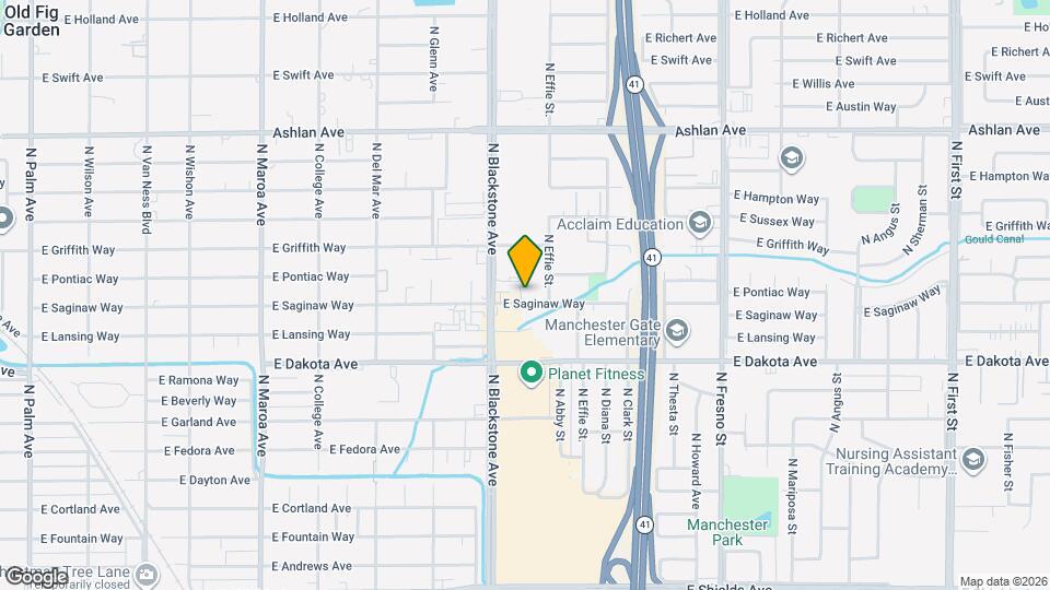 1807 E Saginaw Way Map and Location Details