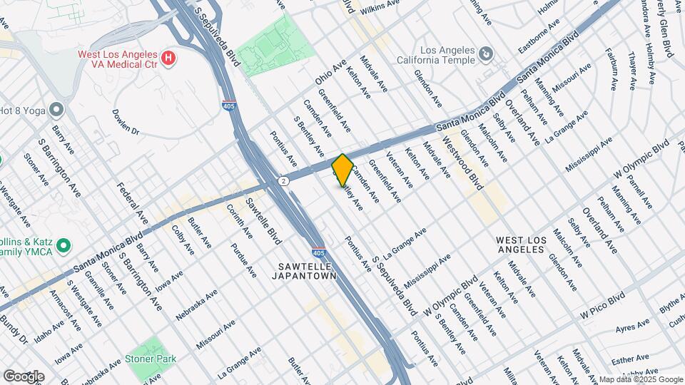1751 S Bentley Ave Map and Location Details