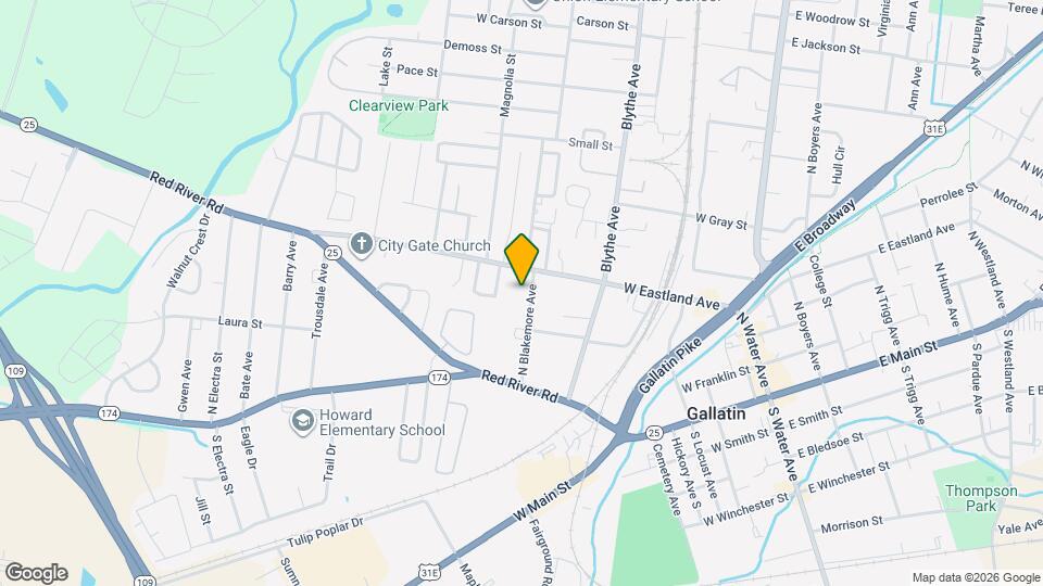 242 N Blakemore Ave Map and Location Details