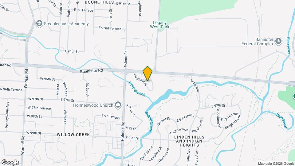 9537 Charlotte St Map and Location Details