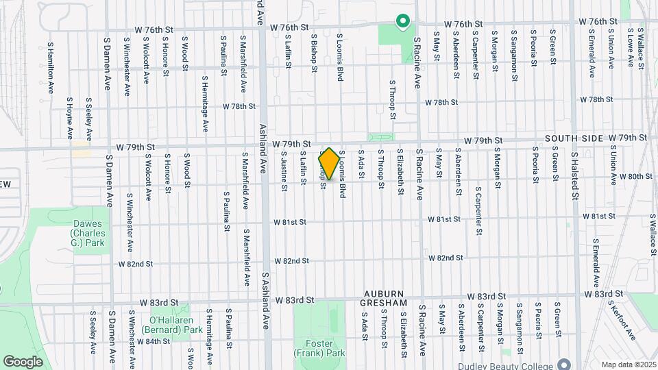 8001 S Bishop St Map and Location Details