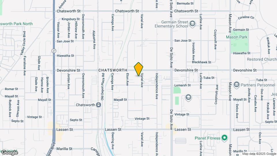 10229 Variel Ave Map and Location Details