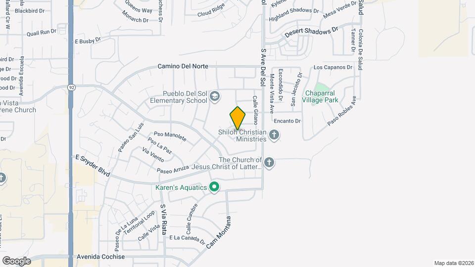 5085 Camino De Arena Map and Location Details