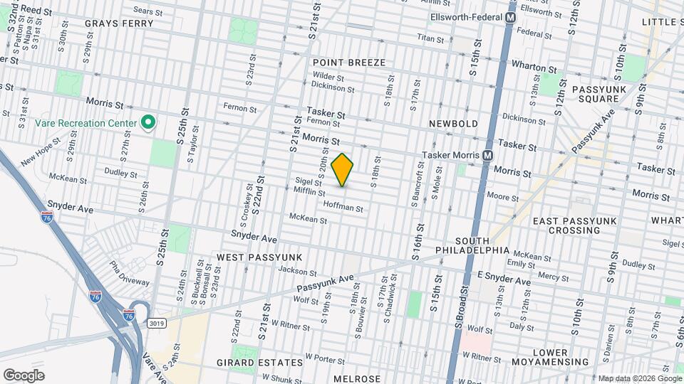 1834 S 19th St Map and Location Details