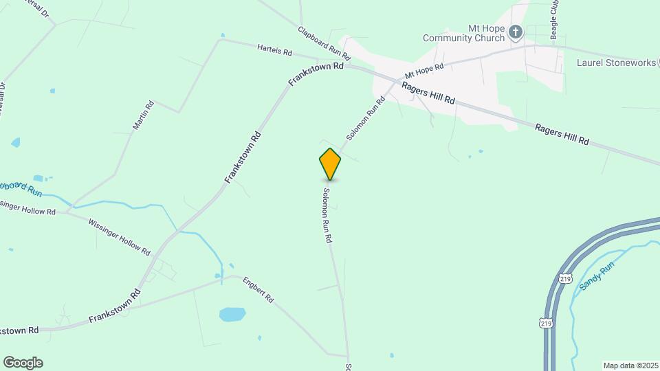 1695 Solomon Run Rd Map and Location Details