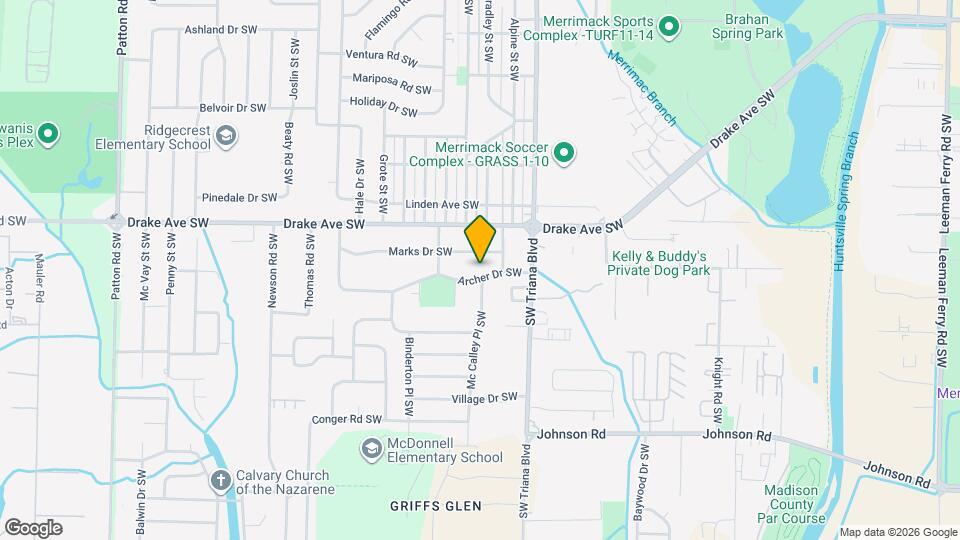 3304 Archer Dr SW Map and Location Details