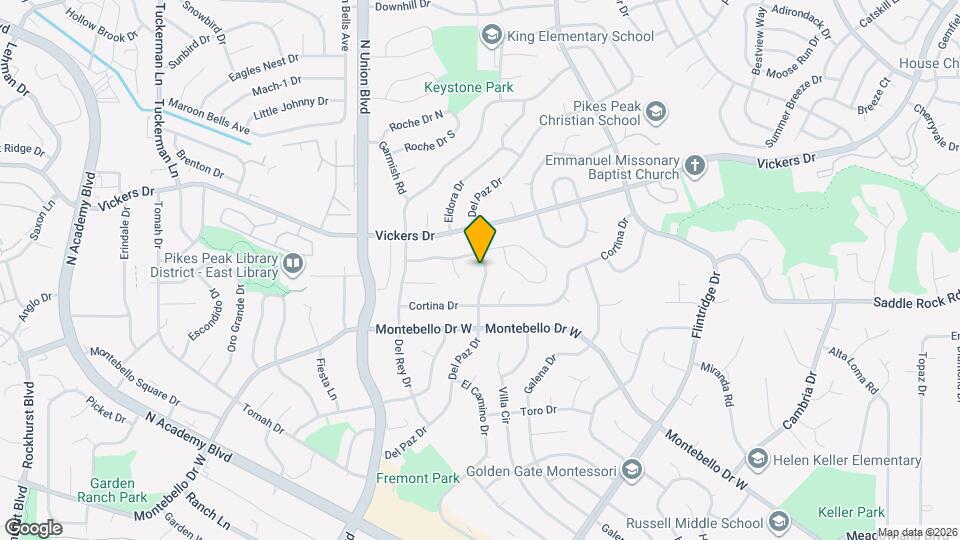 5620 Del Paz Dr Map and Location Details