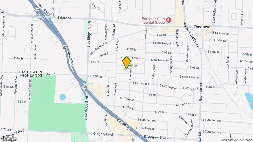 9058 E 66 Terrace Map and Location Details