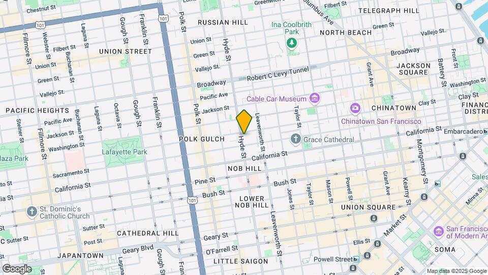 1230 Hyde St Map and Location Details
