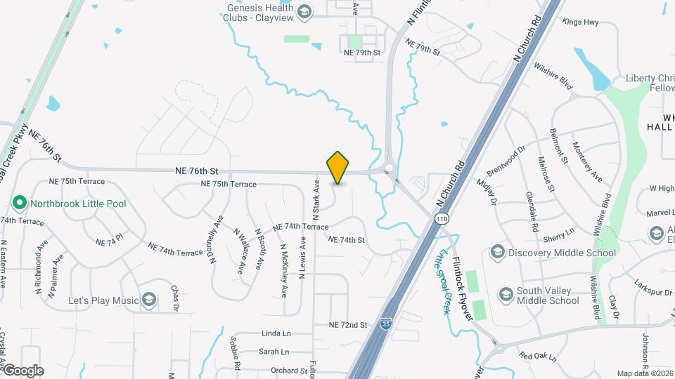 7519 N Kentucky Ave Map and Location Details