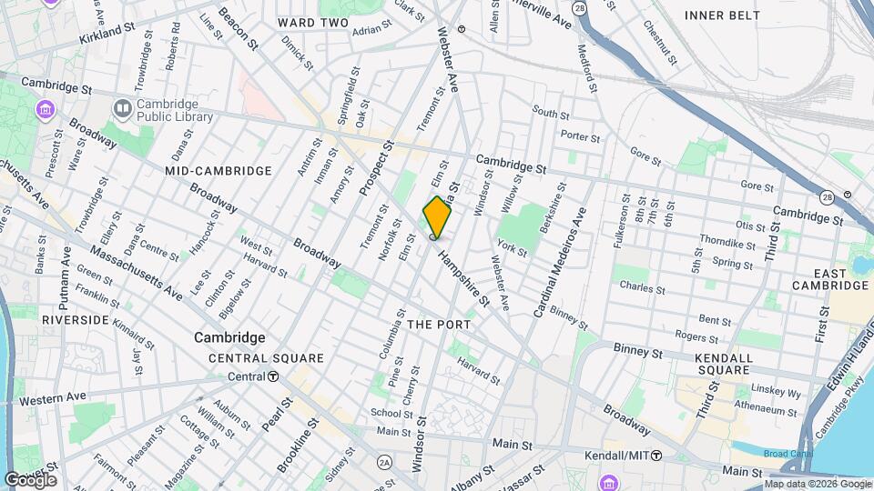 115 Hampshire St, Unit 1 Map and Location Details