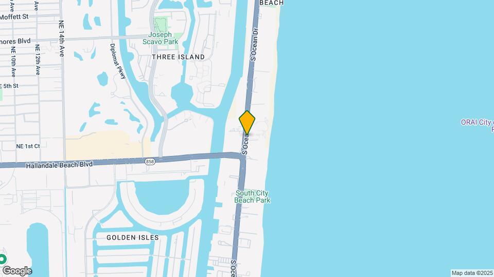 3951 S Ocean Dr Mapa y Detalles de la Ubicación