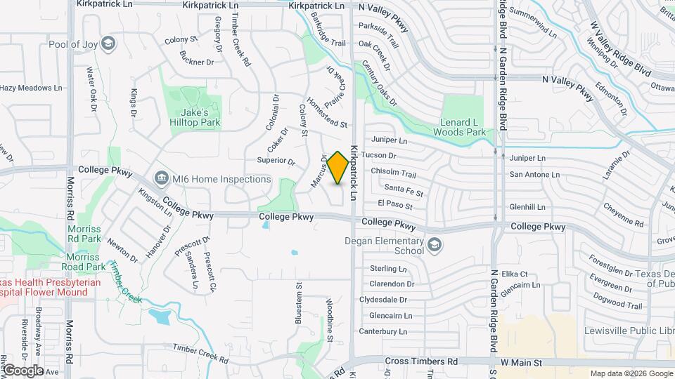 1125 Prospect Dr Map and Location Details