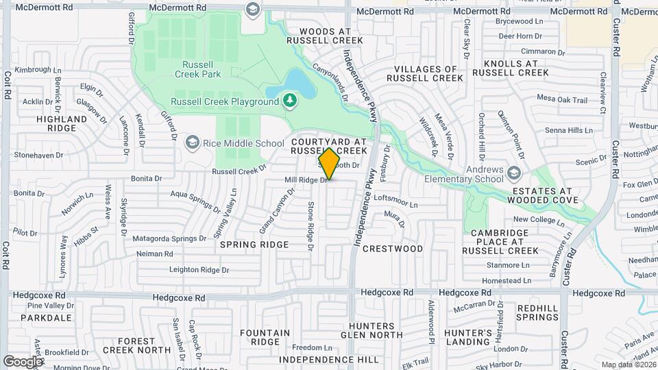 3032 Mill Ridge Dr Map and Location Details